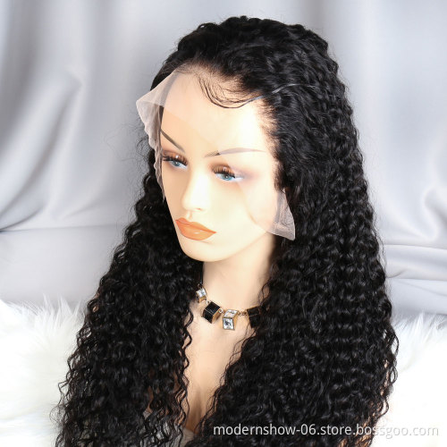 Raw Cuticle Aligned Burmese Deep Curly Human Hair Extensions Lace Front Wig for Black Women